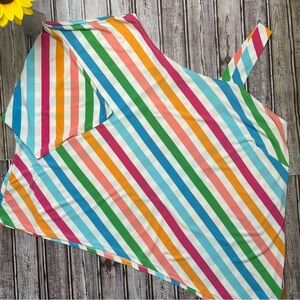 Cato multicolor one sleeve stripe top Size 22/24W NWT